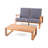 PALOMA LOVESEAT+COFFEE TABLE