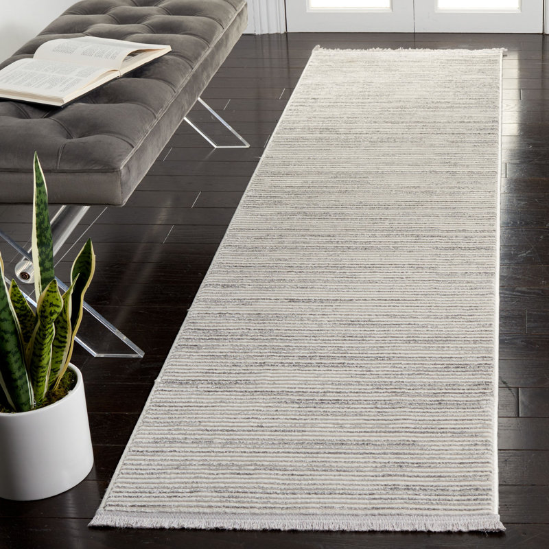 Whisper Performance Striped Rug, Runner 2'2" x 8'