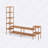 Hudson Wooden TV Stand With Asymmetrical Bookshelves, Open Design-110257251