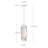 1-Light Crystal Kitchen Island Pendant Light