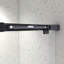 Porte de douche coulissante noire matte sans cadre North American
