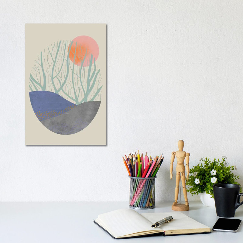 Orchard No.2 by Flatowl - Wrapped Canvas Painting, 20.32 cm H x 30.48 cm W