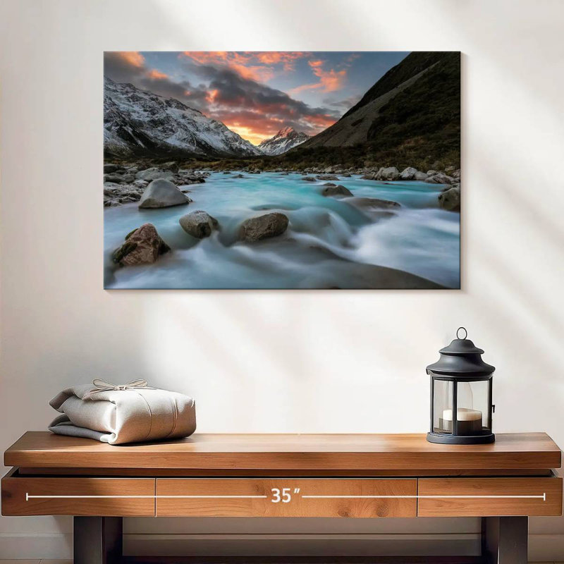 Sunset Over Hooker River, 16" H x 24" W