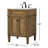 Rivers 24 " W Freestanding Standard Free Standing 1 Single Vanity Bathroom Vanity With Carrara Marble Top-73359935