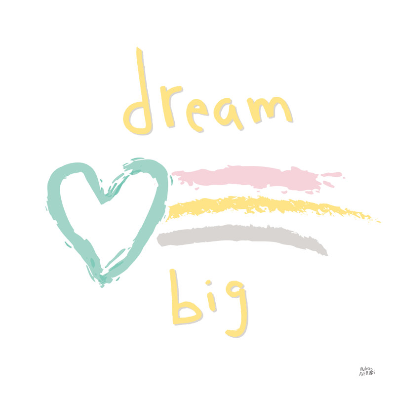 «Rainbow Dream III» par Melissa Averinos - impression sur toile tendue, H 36 po x l 36 po, Cadre flottant doré, Non