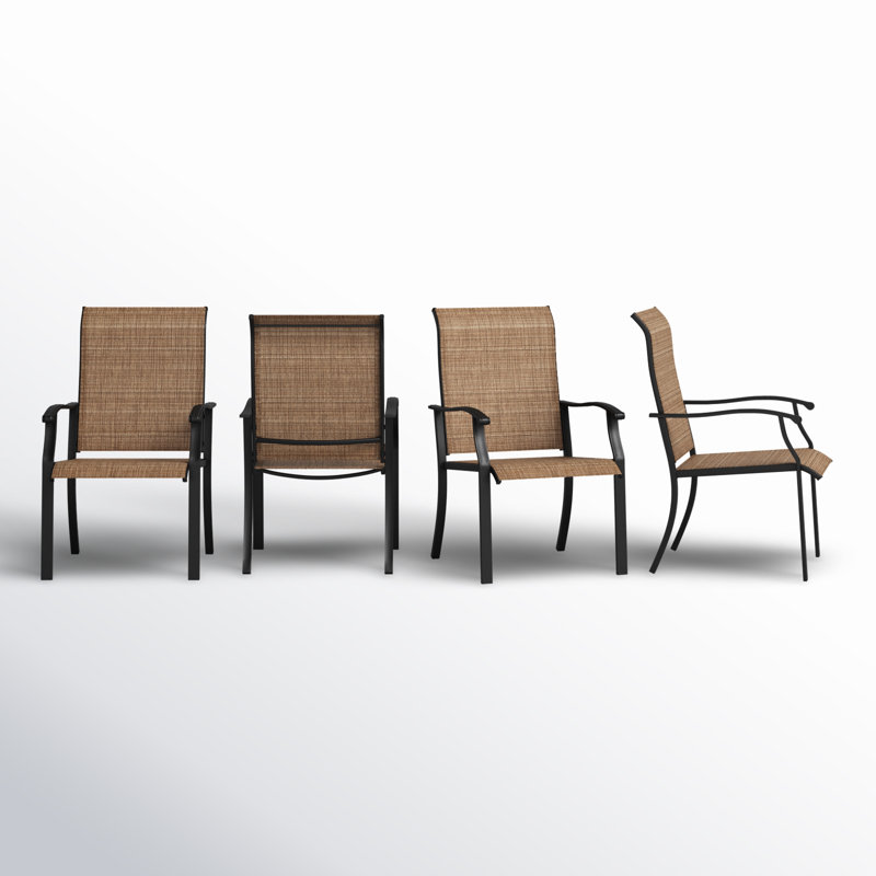 Chaises de salle à manger en polyester enduit de PVC Ahlona