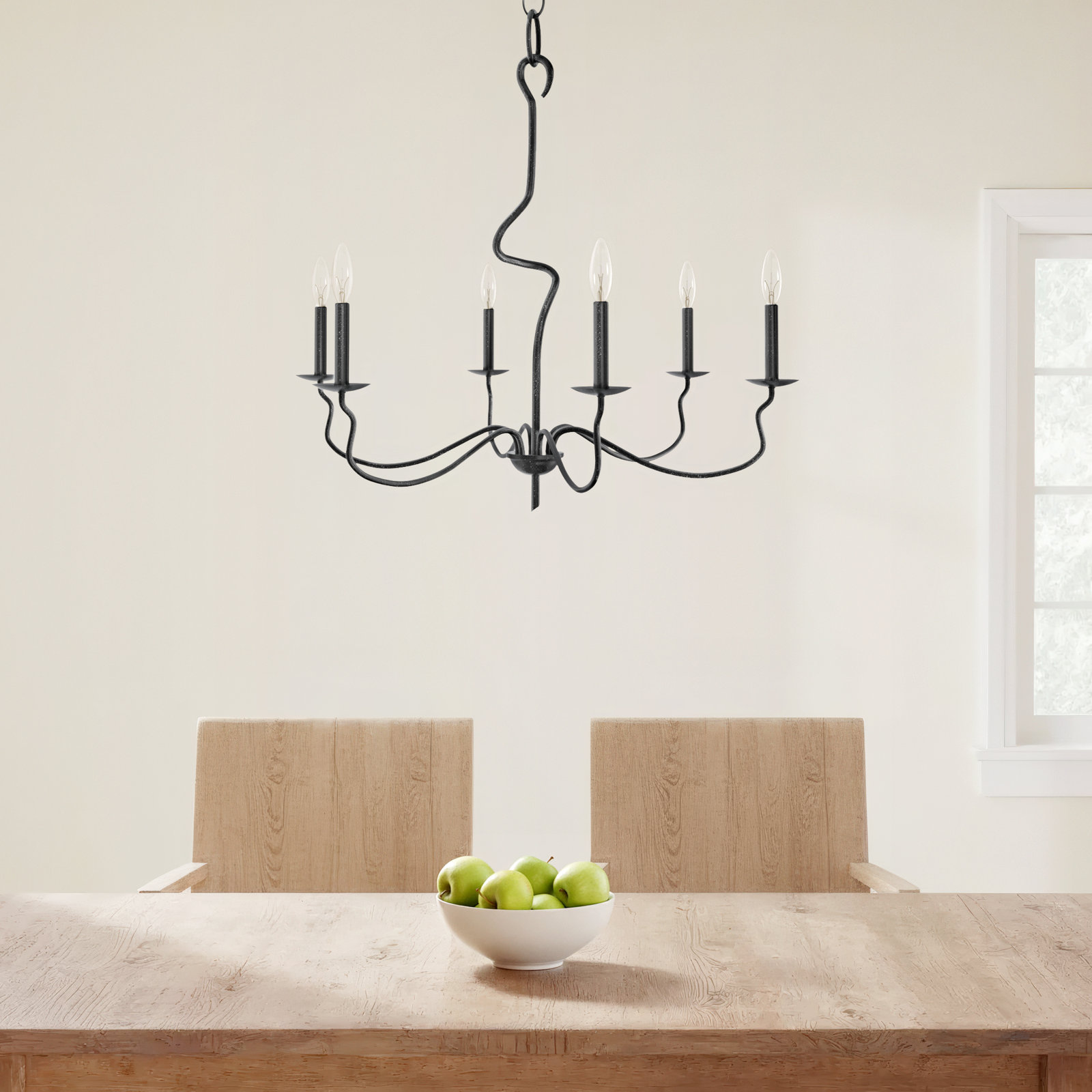 Olivia 6 - Light Dimmable Chandelier