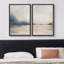 «Landscape Abstract Shapes Illustration», reproduction encadrée sur toile 2 pièces-91069264-91069265