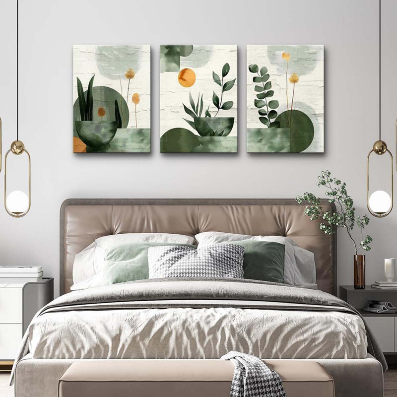 3 Piece Wrapped Canvas Print, 40 cm H x 30 cm W