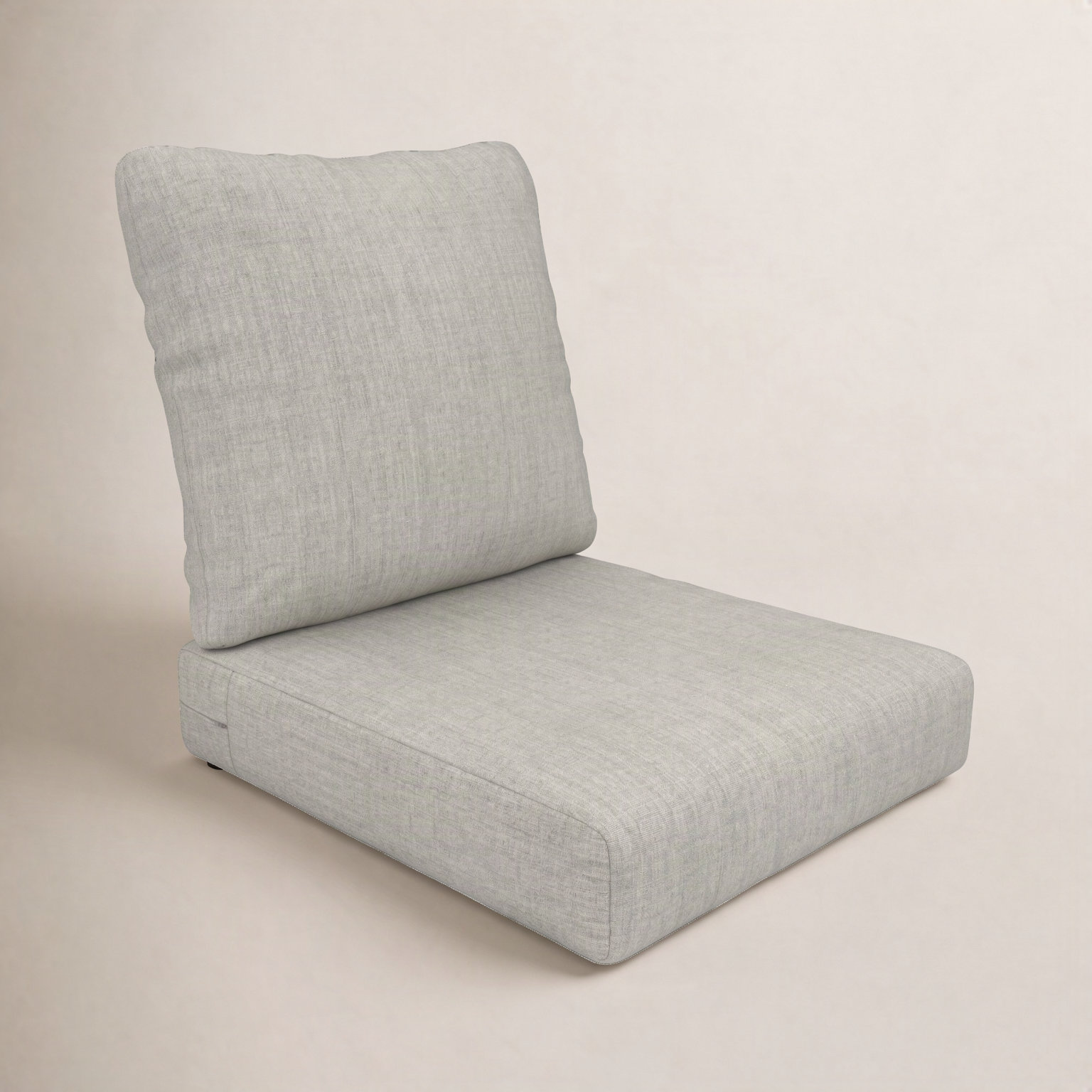 Amala 22" Sunbrella® Seat and Back Cushion, Canvas Granite Sunbrella® Canvas