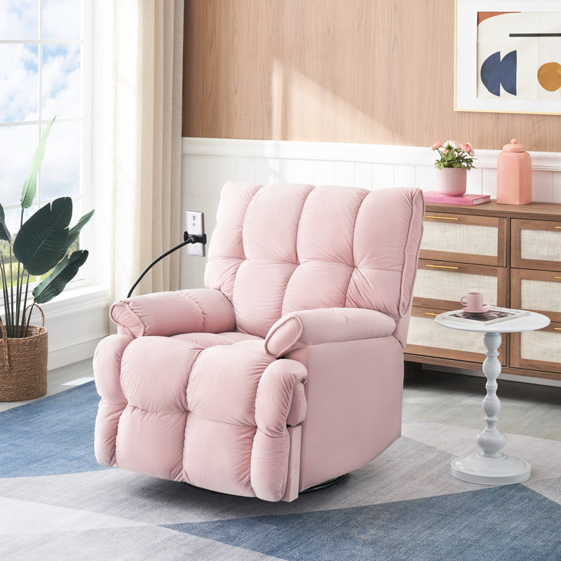 Chaise simple rose confortable avec plateau amovible, réglable à 150 degrés, rembourrée en éponge, plateau en bois massif et à base de bois confortable et amovible sur le côté, dos à degrés, panneau pour petite pièce