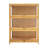 41.7" H 3-Tier Bamboo Curio Cabinet with Clear Acrylic Flip-Up Doors, 31.50" W x 12.60" D