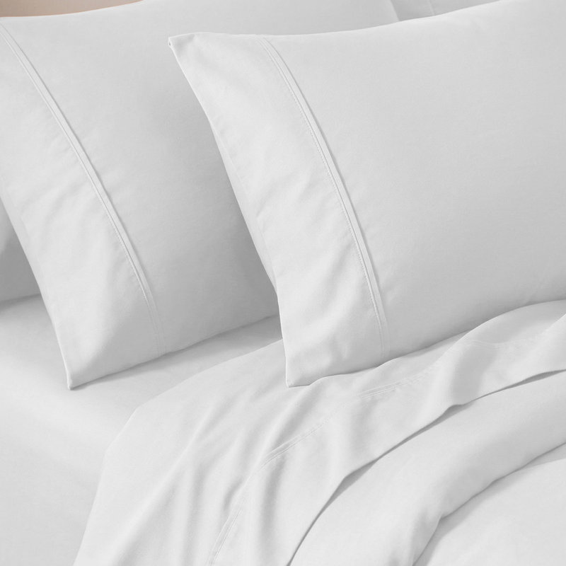 Cotton Blend 800 Thread Count Solid Pillowcase, Standard, White