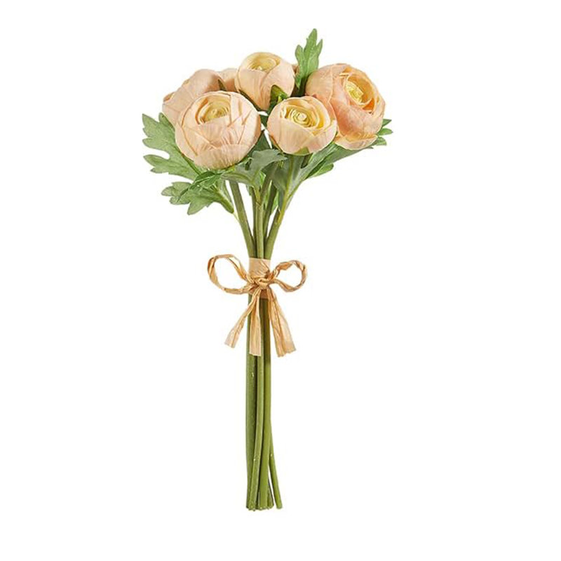 11" Real Touch Ranunculus Bundle (2 Colours), Light Pink