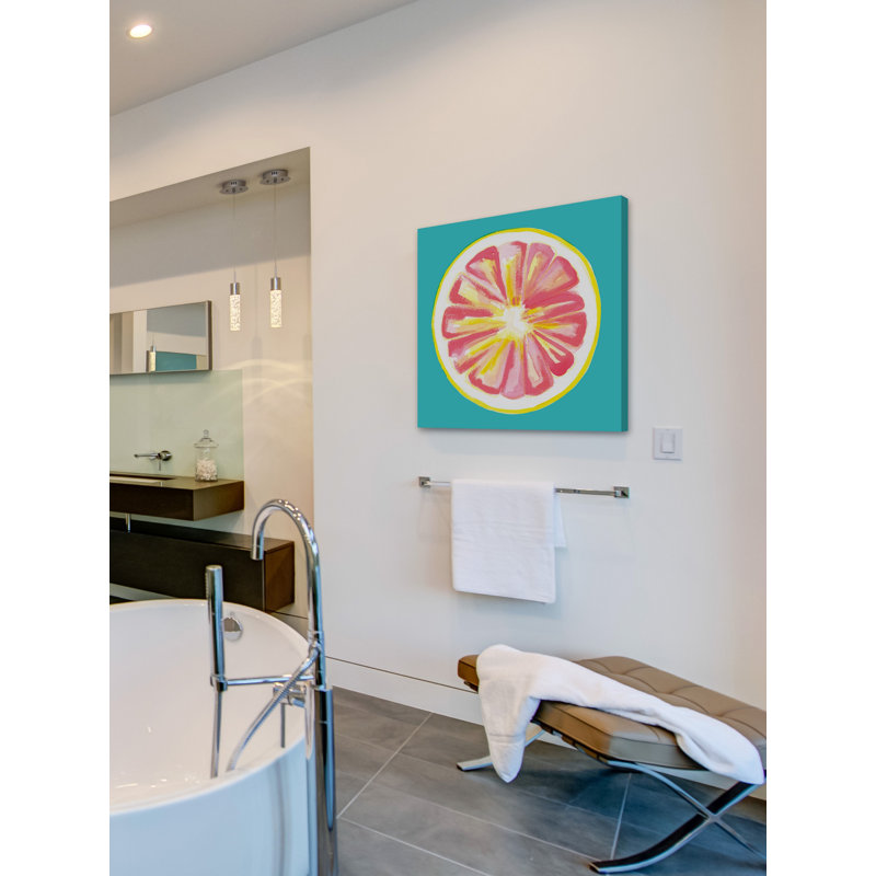 « pamplemousse » par molly rosner, reproduction d’art sur toile tendue, H 18 po x l 18 po