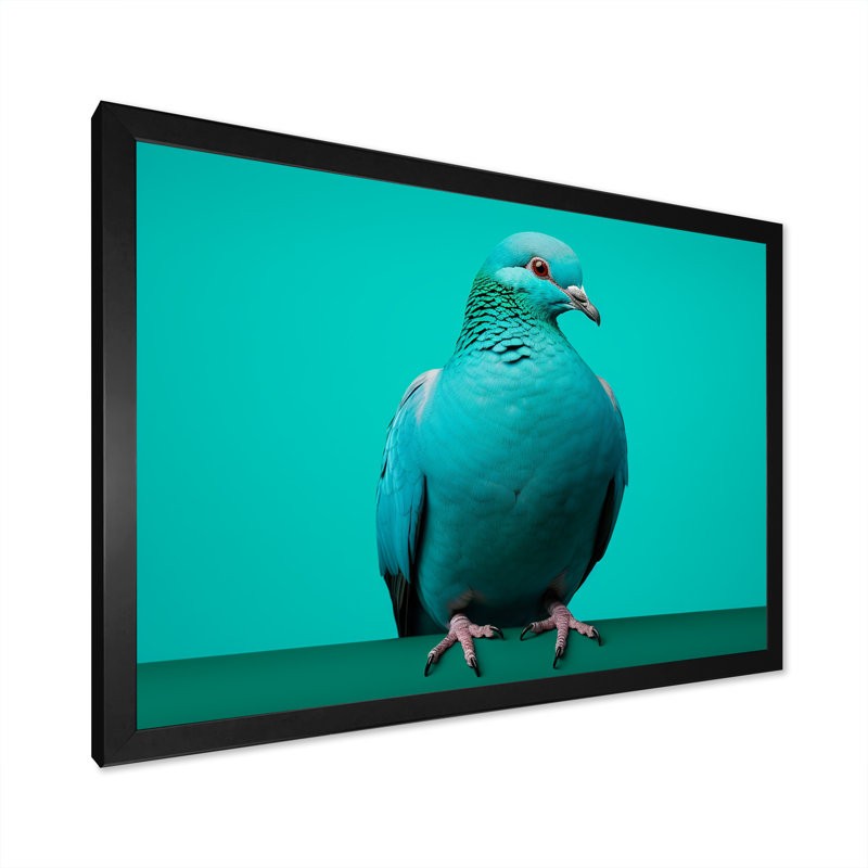 «Tranquil Dove Harmony III», reproduction sur toile, H 34 po x l 44 po x P 1,5 po, Cadre simple noir