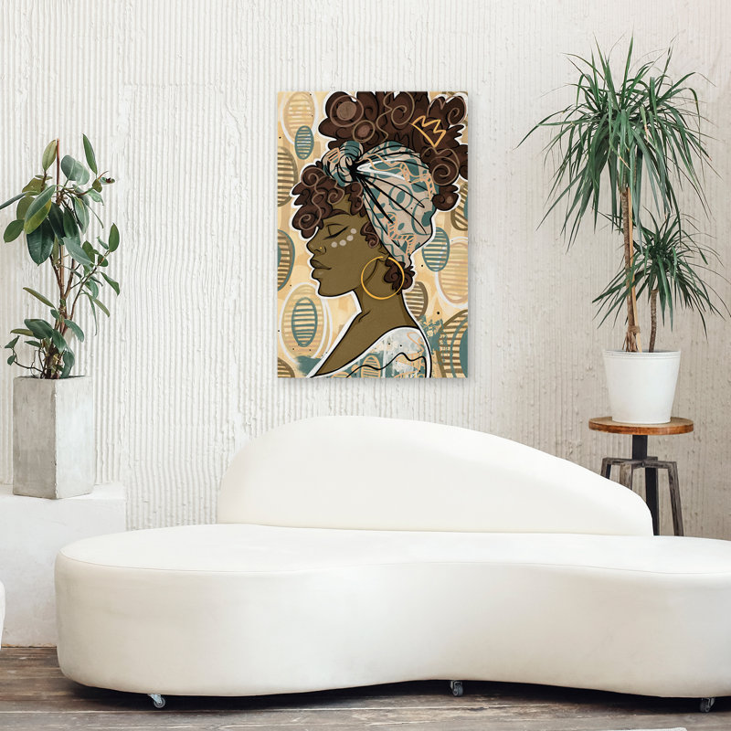 Crowned - Multicultural Figurative Art, 36" H x 24" W