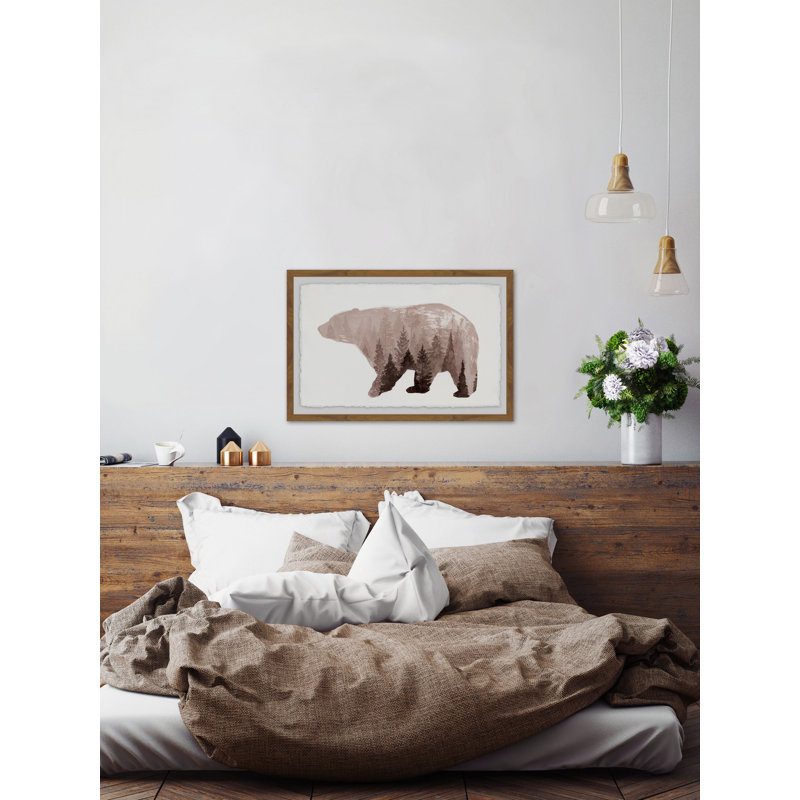 Ursidae - Single Picture Frame Painting, 30cm H x 45cm W