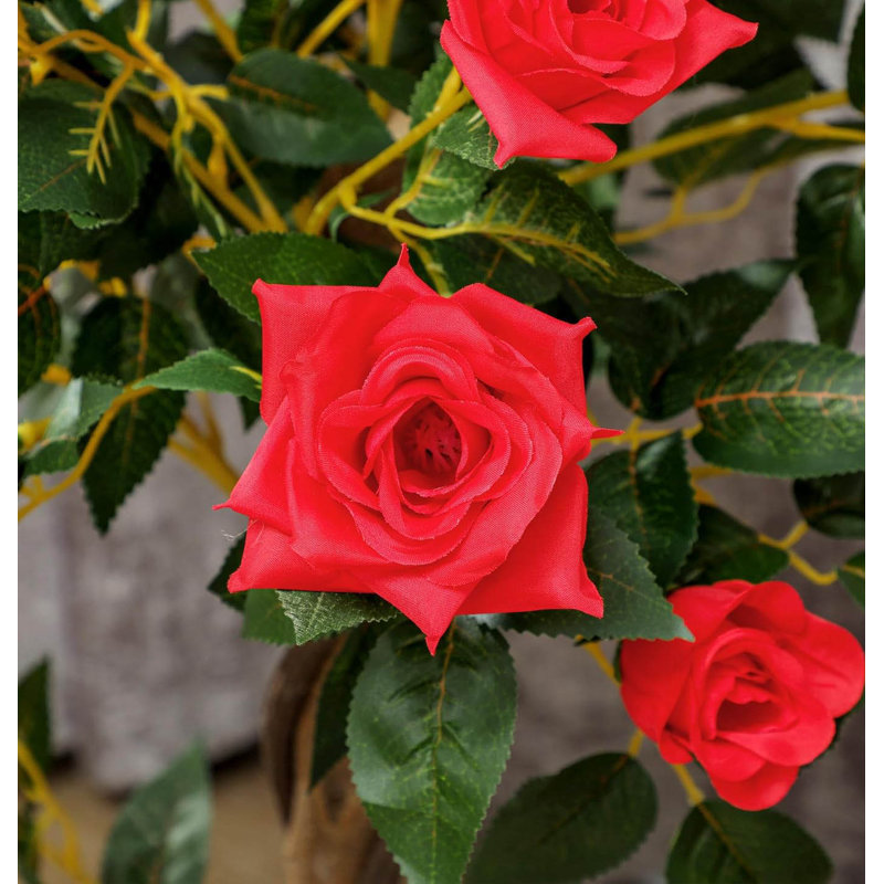 Arrangement in Pot, Red