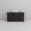 Meuble-lavabo double espresso 60 po X P 22 po D, dessus en marbre de Carrare et ensemble de robinet-117844128