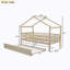 Lit maison en bois avec lit gigogne Billingsy-88594909