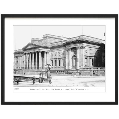 Liverpool, the William Brown Library and Museum 1895 1 Piece Single Picture Frame Wall Art