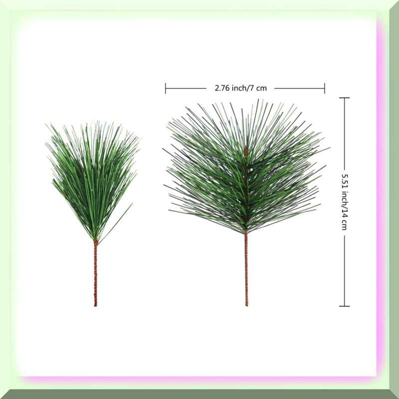Artificial Pine Branches 20 PCS Small Twigs Stems