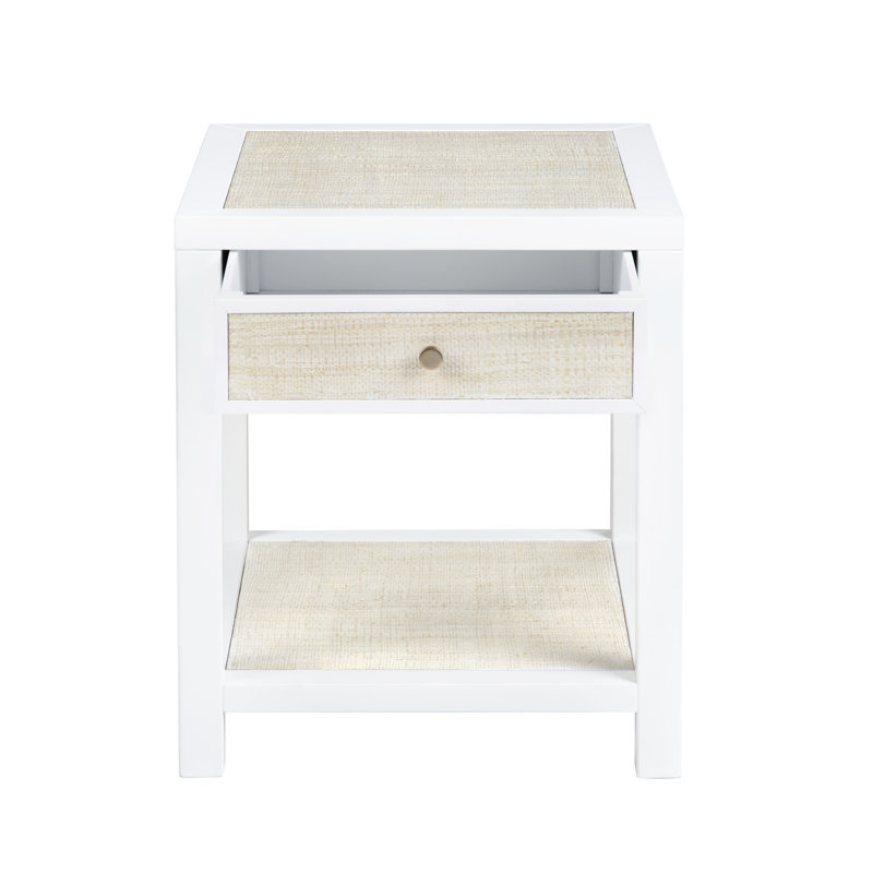 Mordcha 1 Drawer 1 Shelf End Table