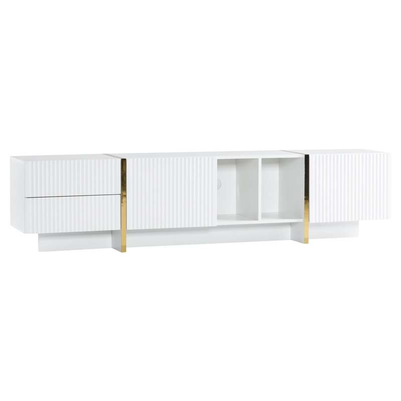 Albertien Unfinished TV Stand for TVs up to 85"