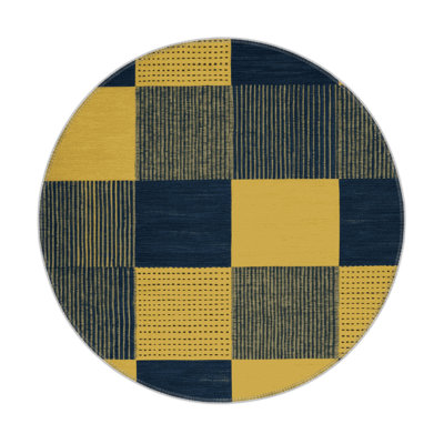 Tapis d'intérieur et d'extérieur à carreaux gris
