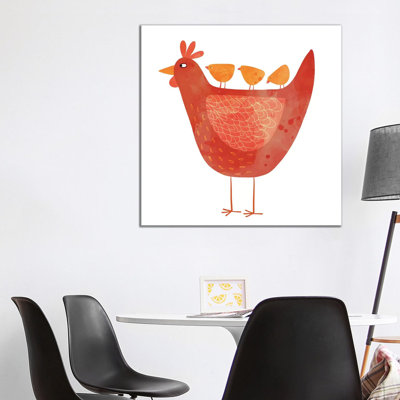 Poule et poussins par Nic Squirrell - reproduction