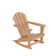 Cullan Plastic Rocking Adirondack Chair with Table