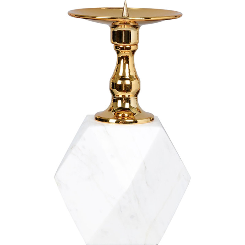 Hexagonal 8.27" Tabletop Candlestick
