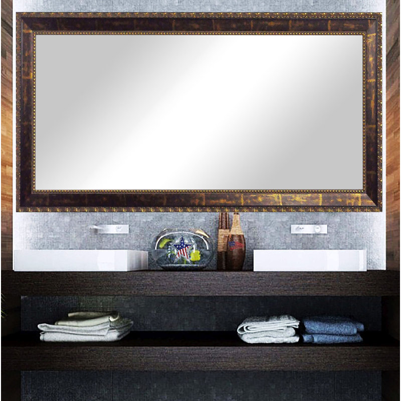 Donell Solid Wood Flat Wall Mirror