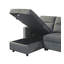 Canapé-lit modulaire réversible en velours de 81,5 po avec méridienne de rangement et poche latérale-1713845546