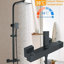 Thermostatic Exposed Bathroom Shower Mixer Twin Head Large Bar Set Square Valve