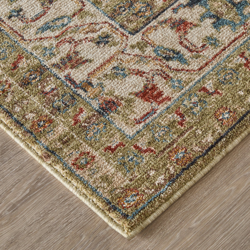 Pearson Traditional Persian Green Area Rug, Rectangle 12' x 15'