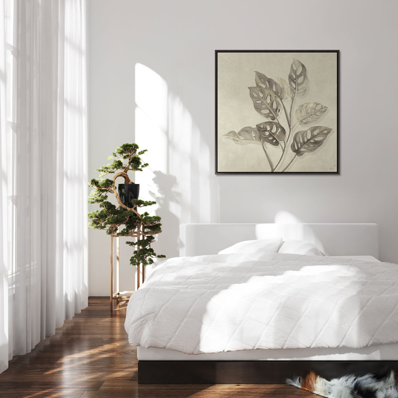 «Garden on Glaze III» par Aviva Stanoff - peinture sur toile à cadre flottant, H 41,75 po x l 41,75 po x P 1,5 po