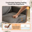 Causeuse en velours avec cadre 2 places Modern Farmhouse-863838221-866867760