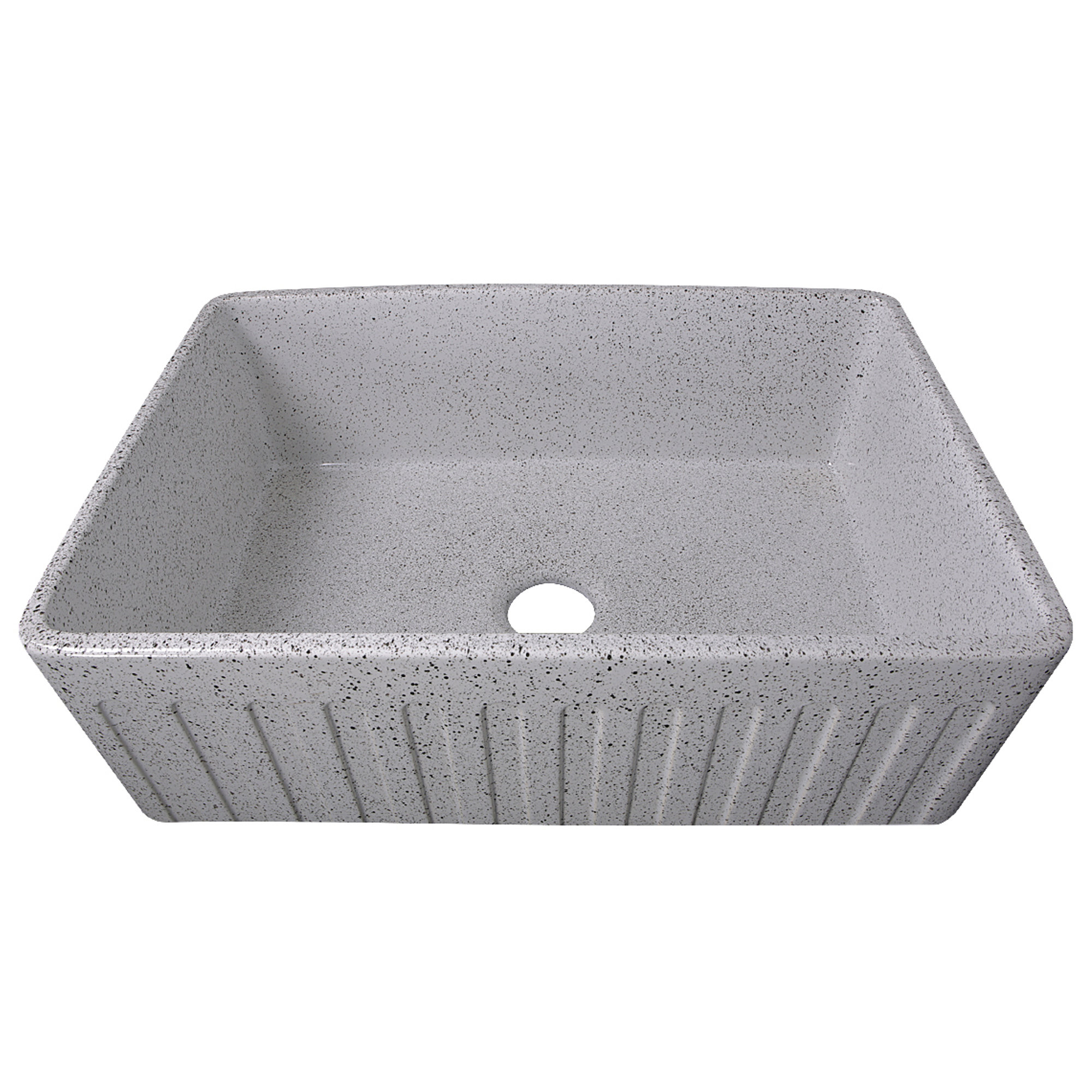 Vineyard Fireclay 29.75" L x 19.75" W Farmhouse Kitchen Sink, Pietra Sarda