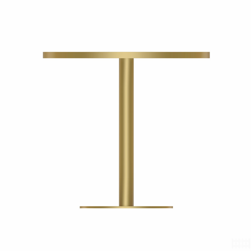 Table bistro ronde de 31,5 pouces avec plateau en faux marbre et structure en métal robuste