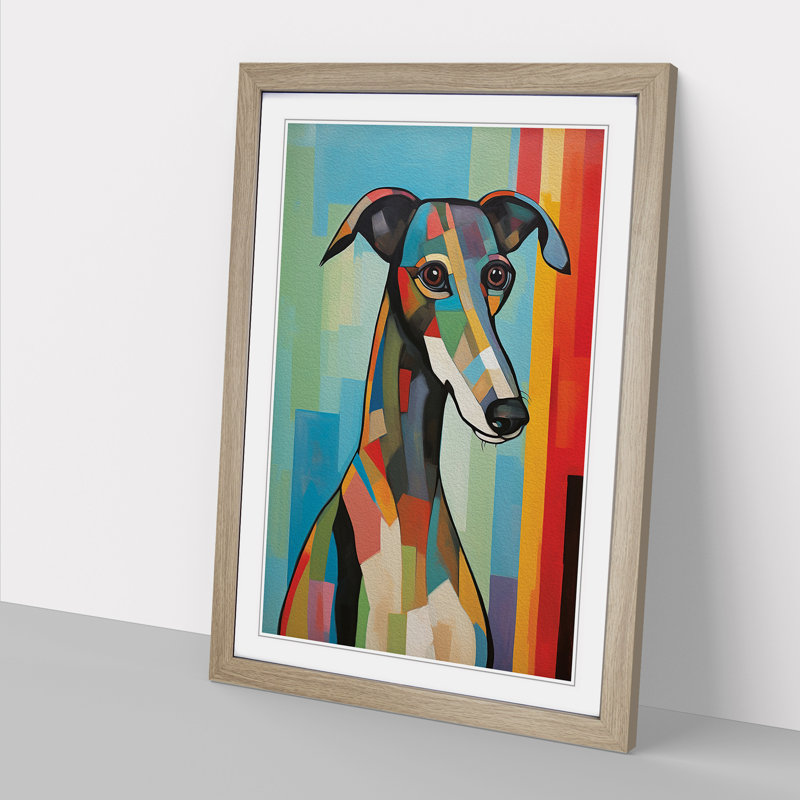 Greyhound Modern No.4 - Framed Print