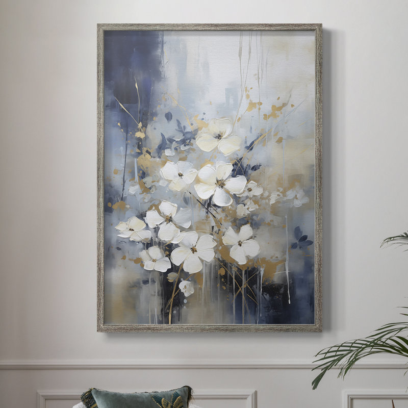 FLORAL Series CCCX Framed Print - Solid Wood, 21" H x 17" W