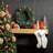 Artificial 24" LED Mixed Pine Christmas Wreath with Flocking, Pinecones and Berries, Green