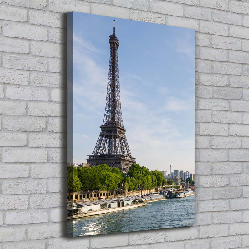 Wooden Background - Wrapped Canvas Print