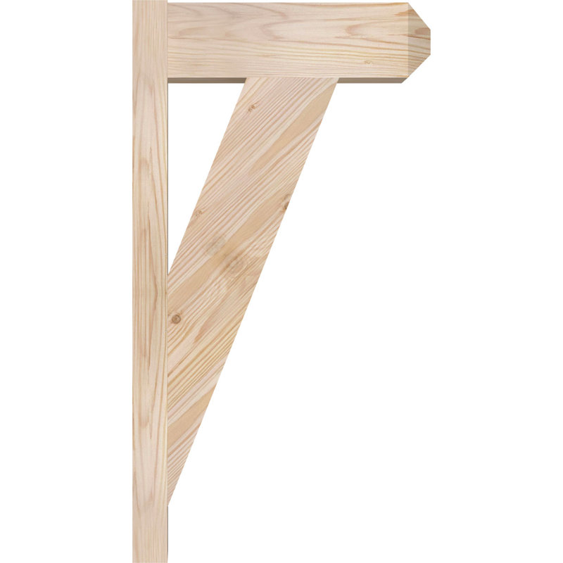 Artisan traditionnel en bois rustique, Sapin Douglas de 5 1/2 po (lisse), P 14 po x H 26 po
