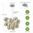Hecker 3 - Light Dimmable Glass Globe Chandelier