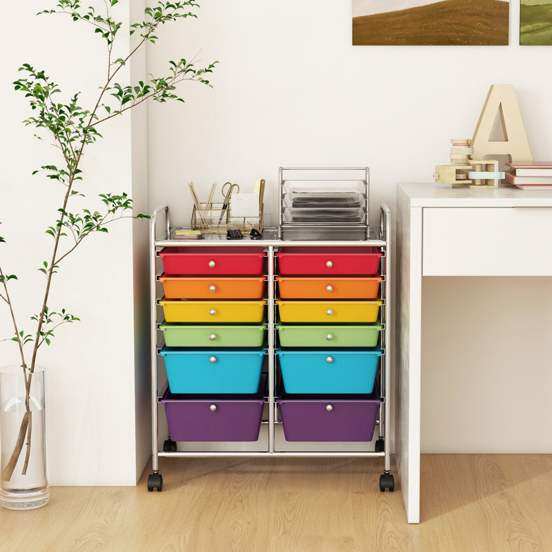 Commode de rangement à 12 tiroirs Vicknair