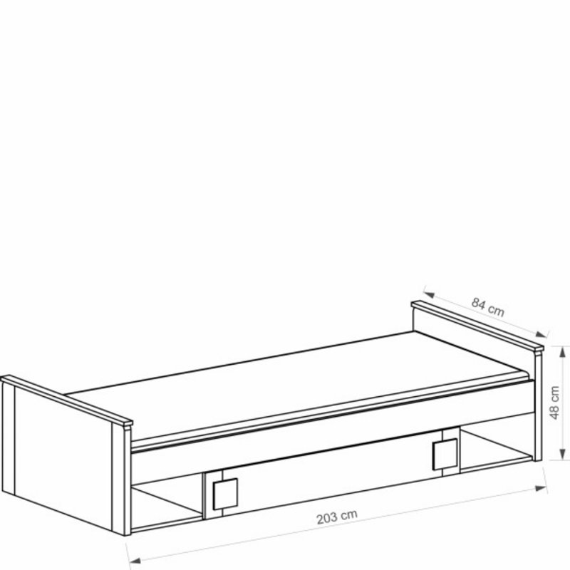 Craybrough Daybed, Anthracite
