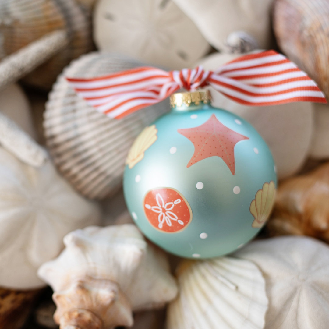 Shells Ball Ornament Coton Colors by Laura Johnson